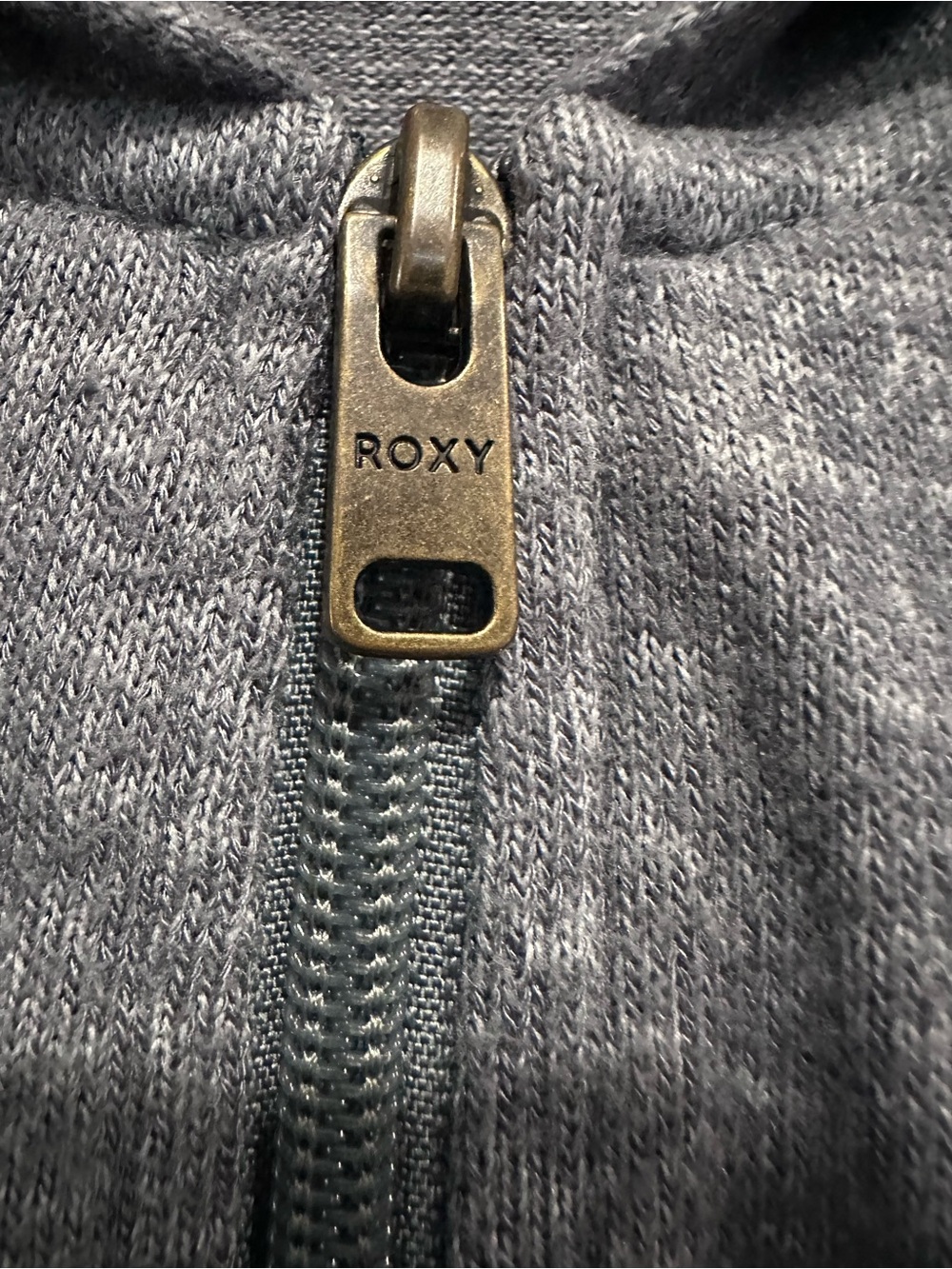 Roxy Heather Gray Zip Front Hoodie - Picture 4 of 6